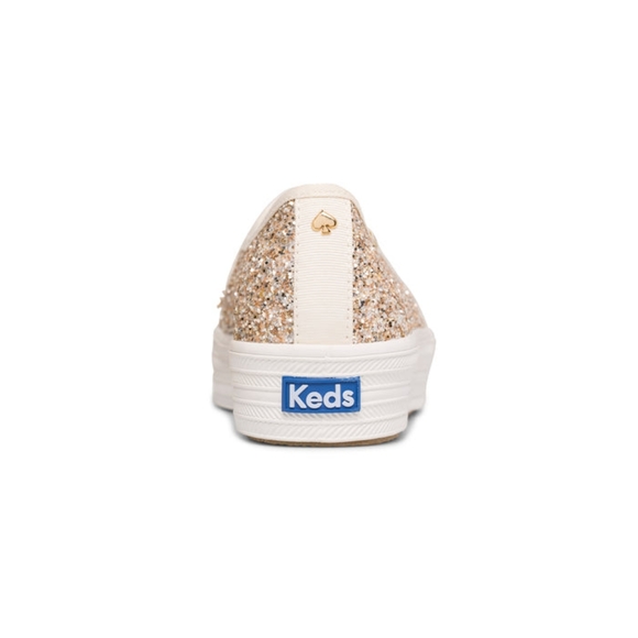 🌼 *Host Pick* NWT Keds Kate Spade glitter flower platform slip-on sneakers - Picture 5 of 6